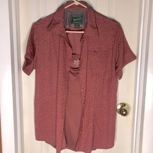Women’s Woolrich Button Down with tank sz L
